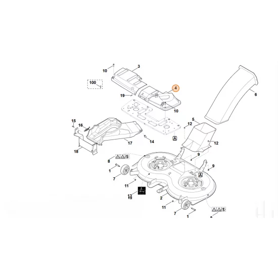 Stihl  Pokrywa ochronna, str. lewa 6170 706 0845